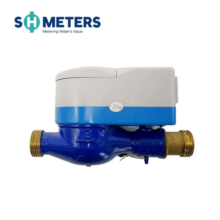 3/4'' Residential Sim Card Smart Prepaid Water Meter With Shut Off