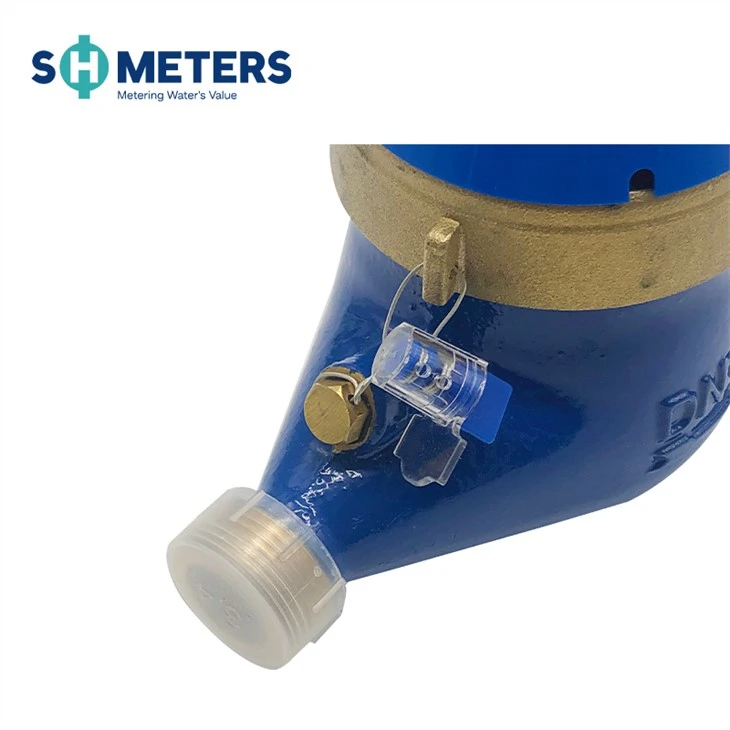 Cold Multi Jet Water Meter Blue Brass Body Cold Multi Jet Water Meter Blue Brass Body