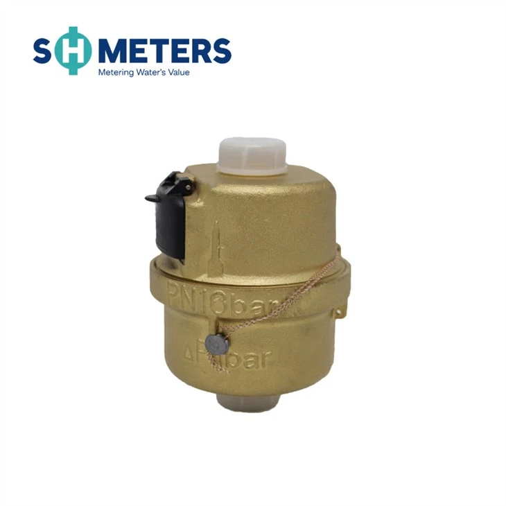 DN20 Small Size Body Brass Piston Volumetric Water Meter DN20 Small Size Body Brass Piston Volumetric Water Meter