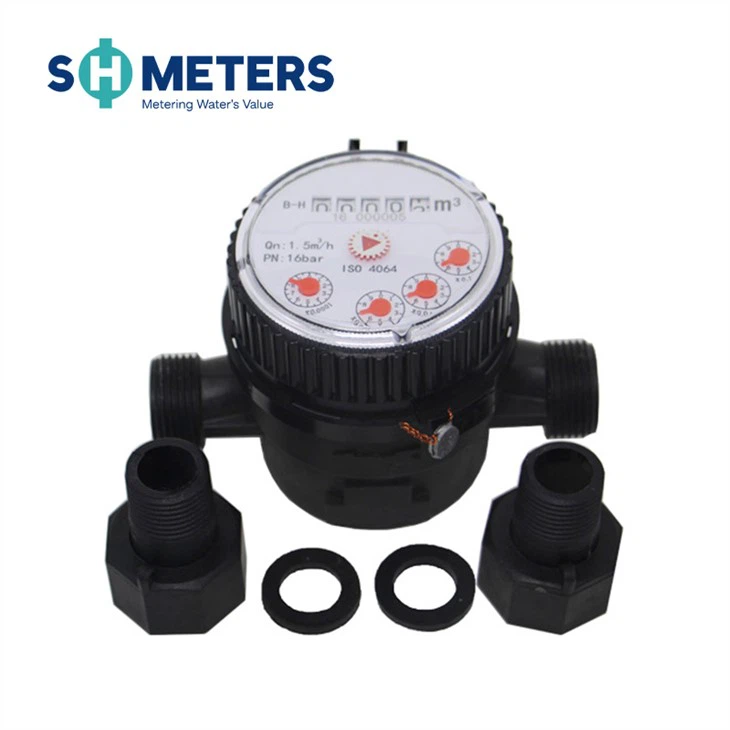 Single Jet Dry Type Vane Wheel Plastic Water Meter Single Jet Dry Type Vane Wheel Plastic Water Meter